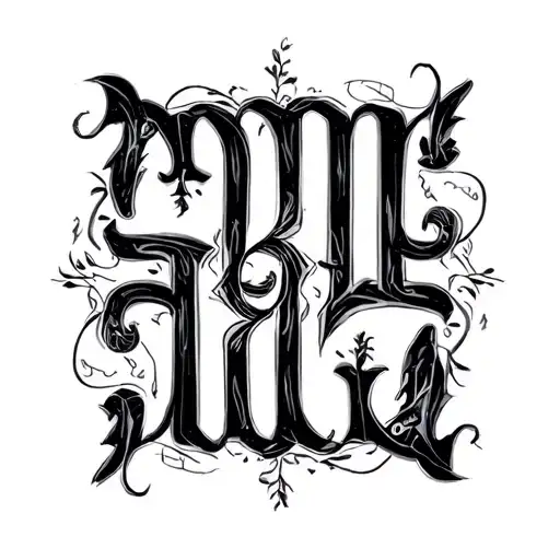 Two Word Ambigram Generator tattoo design idea