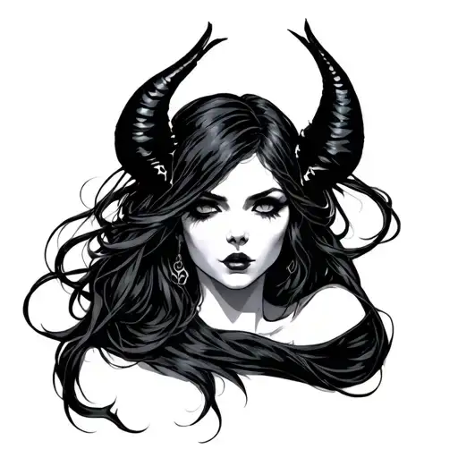 succubus tattoo design idea