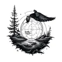 ⭐ Updated Tattoo Concept (with your exact coordinates)A 15–20 cm fine-line tattoo combining meaningful places, family  tattoo design idea