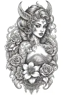 lillith tattoo design idea