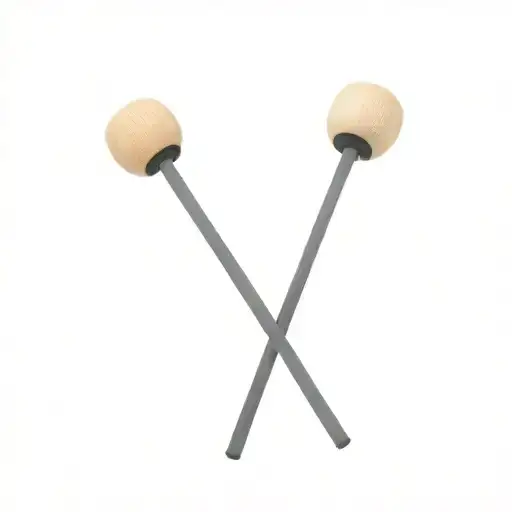 marching band marimba mallets by innovative percussion, white yarn with grey and black wood grain handles tattoo design idea