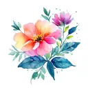 sofia flora tattoo design idea