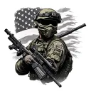 Army Ranger tattoo design idea