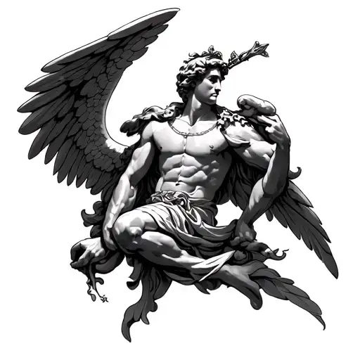 saint michael tattoo design idea