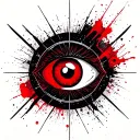 •	Central Element: A minimalist third eye at the center, symbolizing intuition and inner vision.•	Sacred Geometry Halo: tattoo design idea