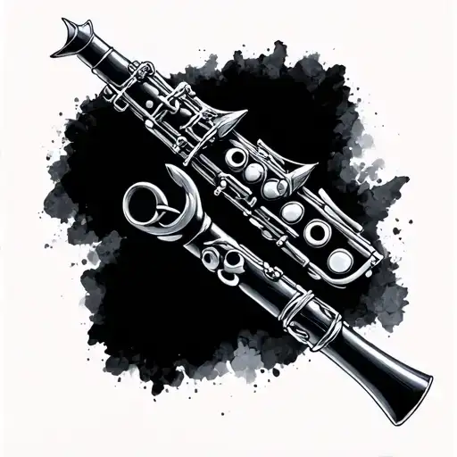 Clarinet tattoo design idea