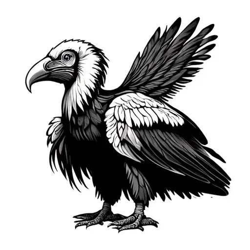 andean condor in indigenious style colombia in abstract design tattoo design idea