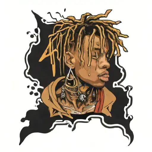 juice wrld 999 tattoo design idea