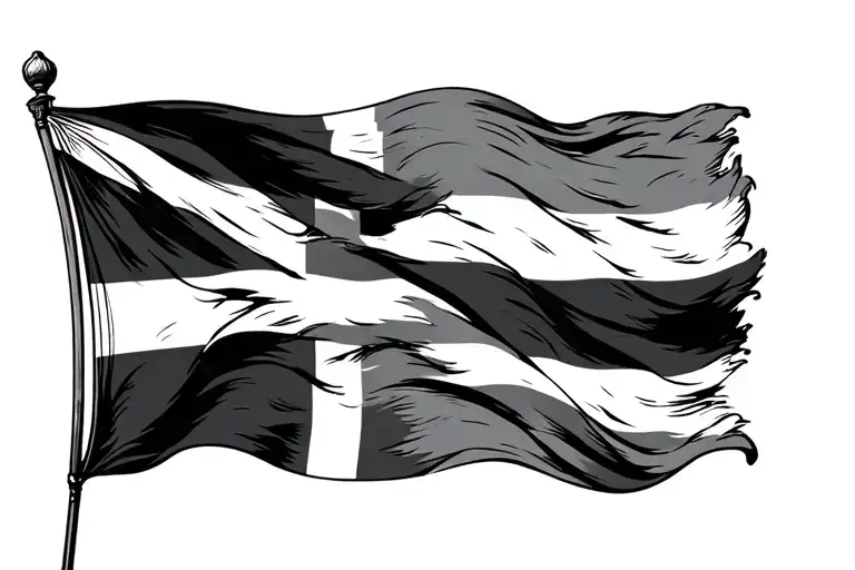 Cornish Flag tattoo design idea