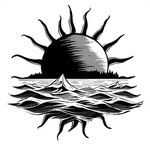 Uruguay Sun tattoo design idea