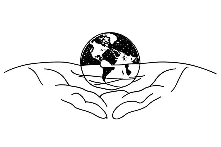 Mother Earth tattoo design idea