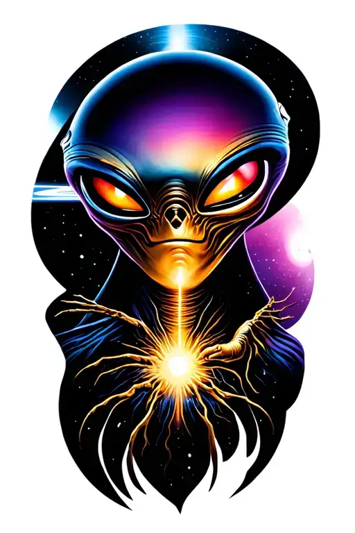 alien, ufo, The X-Files tattoo design idea