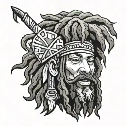 Rasta tattoo design idea