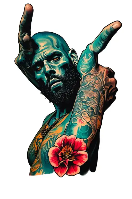 Cheated Death Grips aesthetic tattoo design idea