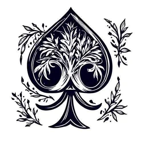 spade q background starting tattoo design idea