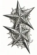 zed shuriken tattoo design idea
