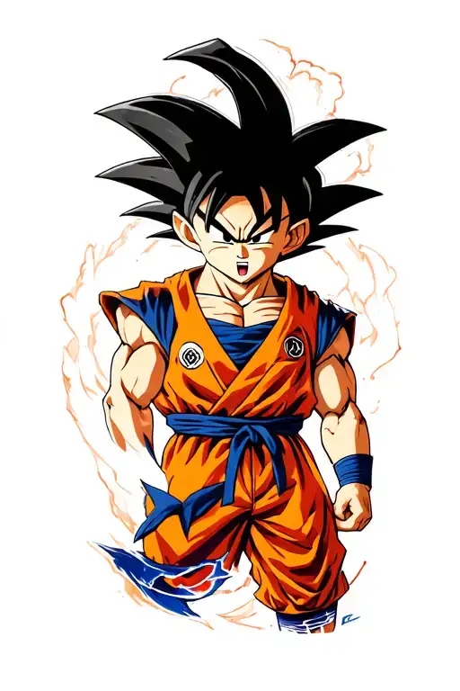 dragon ball z tattoo design idea