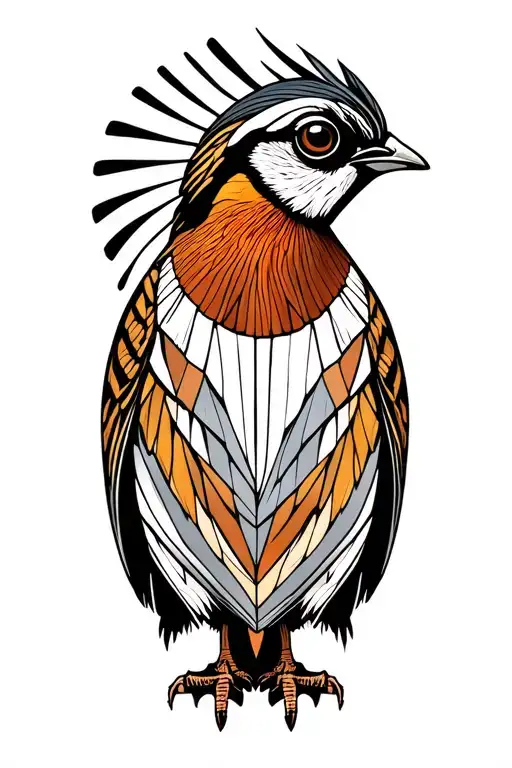 Bobwhite Quail tattoo design idea