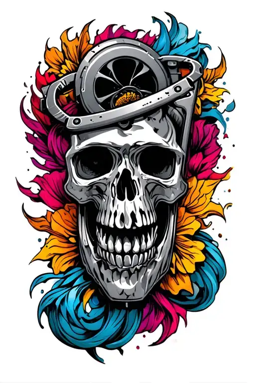 turbocharger tattoo design idea