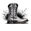 Cowboy Boot tattoo design idea