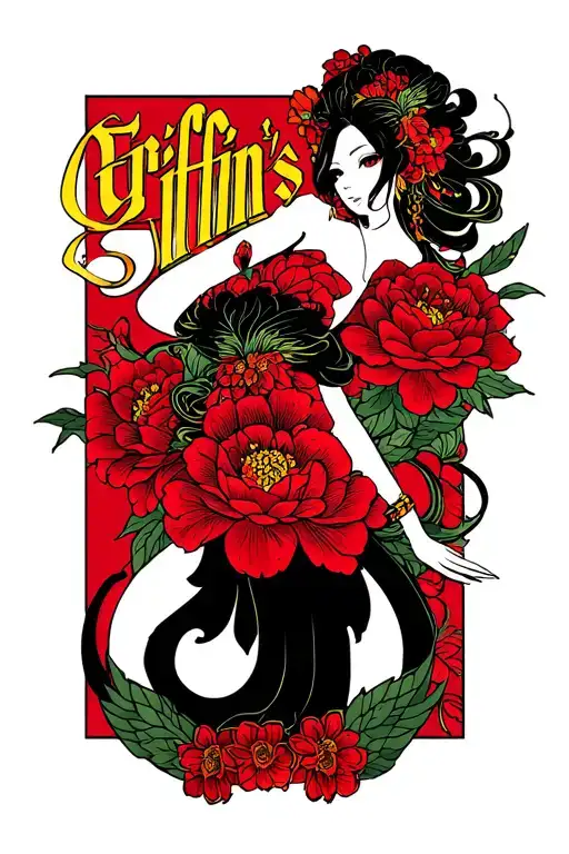 text says "Griffin's Slut" tattoo design idea