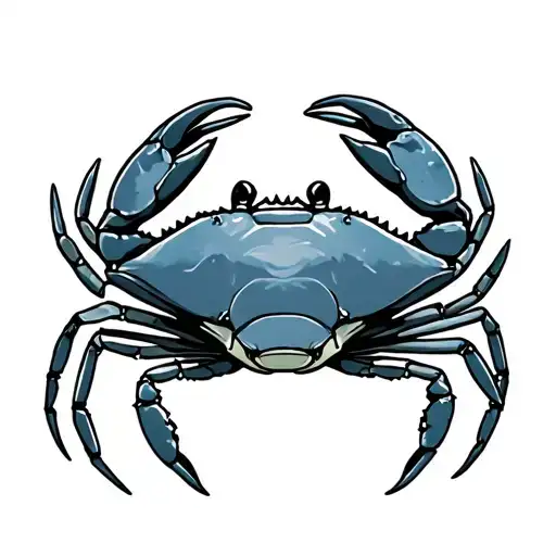 Blue Crab tattoo design idea