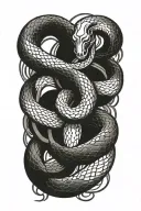 snake wrapping aroud bleeding heart tattoo design idea
