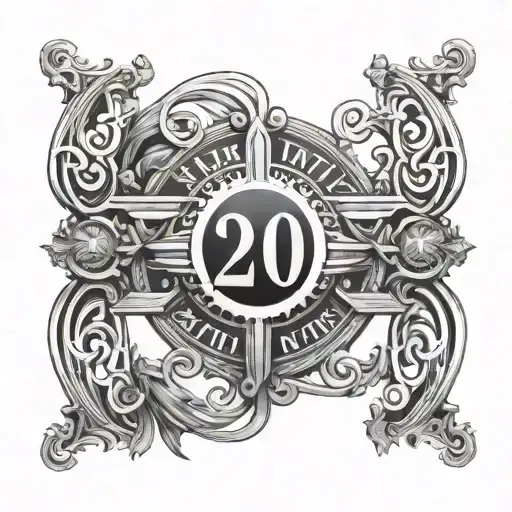 2000 Roman Numerals tattoo design idea