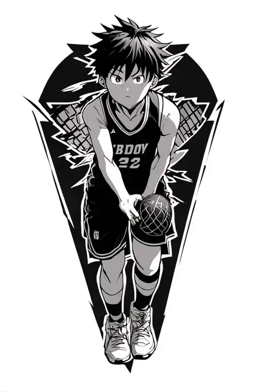 Haikyuu Nishiyoya defending a spike tattoo design idea