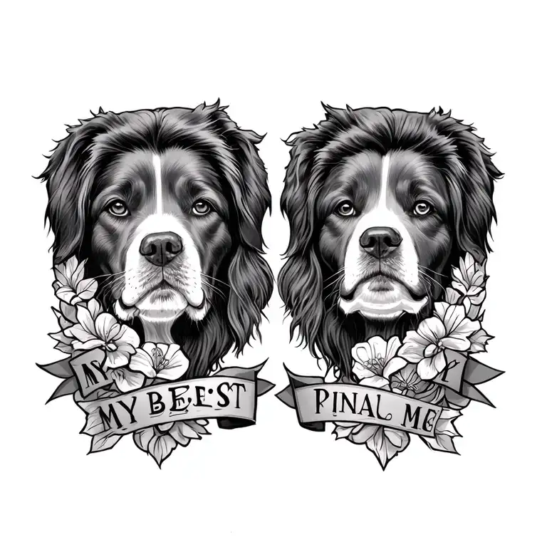 my best friend my best pal my best mate tattoo design idea