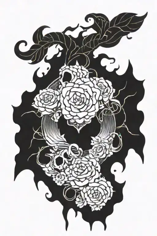 been through hardships and sorrows  tattoo design idea