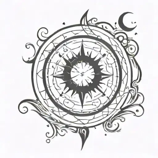 seductive witchy bloodmoon tatto design tattoo design idea