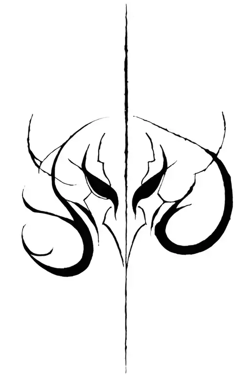 demon tattoo design idea