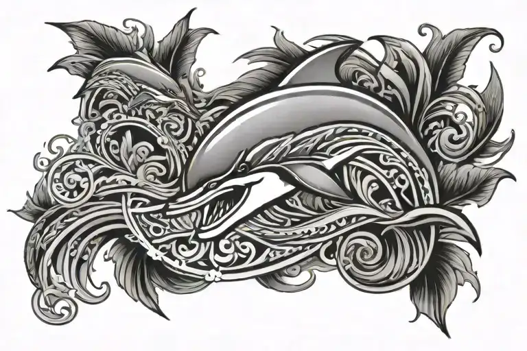miami dolphins tattoo design idea