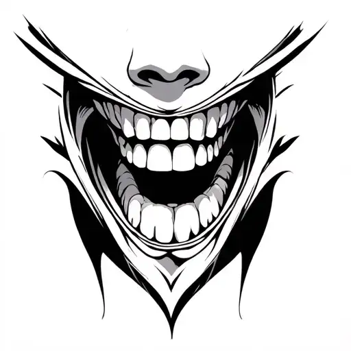 Throat tattoo design idea