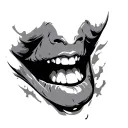 Throat tattoo design idea