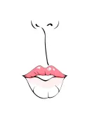 Lip tattoo design idea