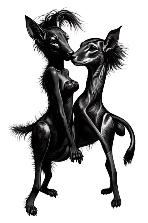 She is friendship sex animals tattoo design idea