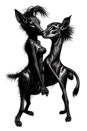She is friendship sex animals tattoo design idea