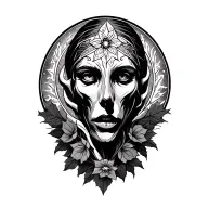 winter solstice tattoo design idea