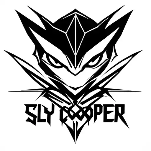 sly cooper logo tattoo design idea
