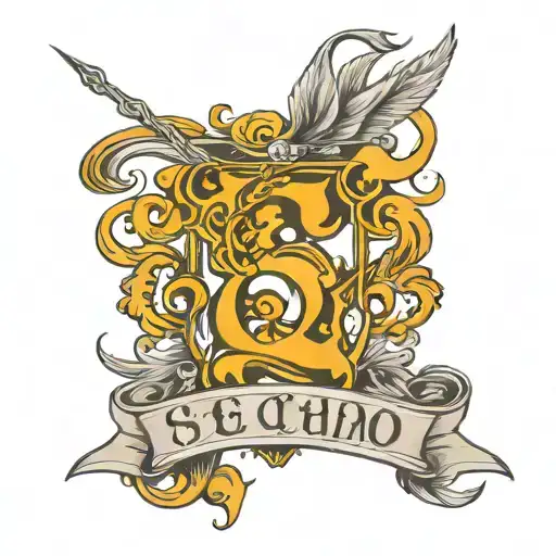 3 shirt size tag reading "S" "M" and "L" tattoo design idea