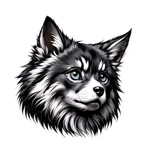 furry boykisser tattoo design idea
