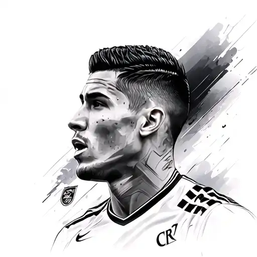 CR7 tattoo design idea