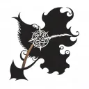 getting over drug addiction recovery symbol tattoo design idea