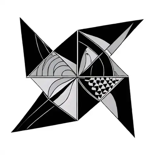 pictish geometric shapes tattoo design idea