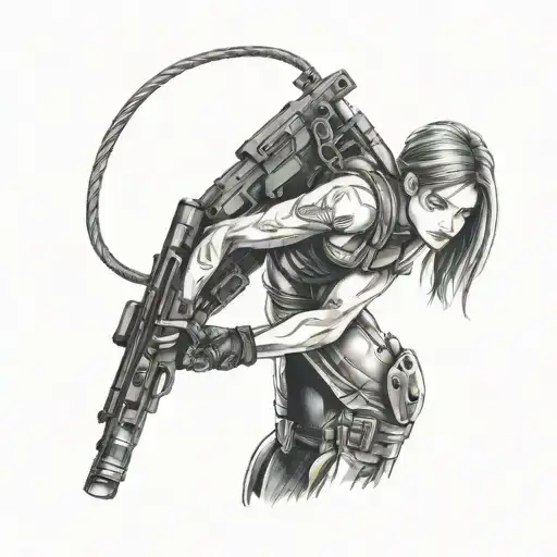 Jill Valentine from Resident Evil tattoo design idea