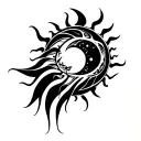 Three things cannot be hidden for a long time: the sun, the moon and the truth. tattoo design idea