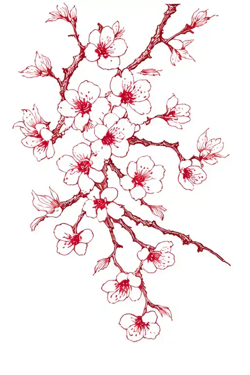 Cherry Blossom tattoo design idea