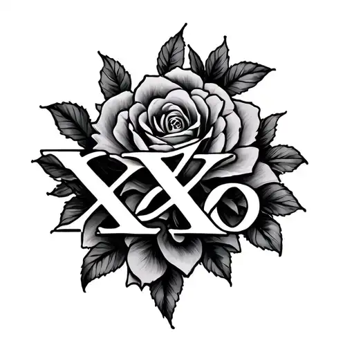XoXo, K tattoo design idea